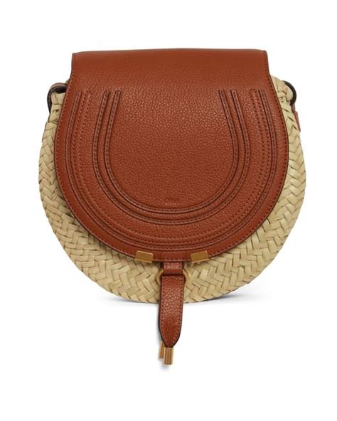 Chloé Borsa ''marcie'' Piccola In Pelle Beige in Brown 